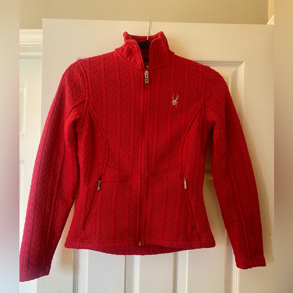 Spyder Vibrant Pink Knit Sweater